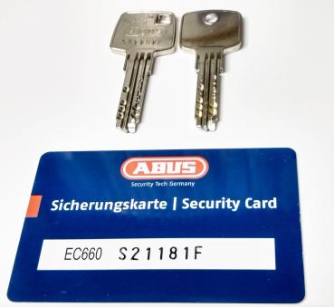 Ersatzschlüssel Türzylinder ABUS EC660