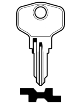 Ersatzschlüssel für Burg / BurgWächter Serie 2W1-2W246