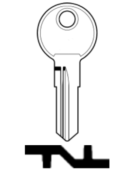 Ersatzschlüssel EuroLocks für Universalzylinderschlösser verschiedener Anwendungen (EU10R)