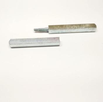 Geteilter Vierkantstift für Panikschlösser 9 mm Funkition D/B FH Zulassung versch. Längen