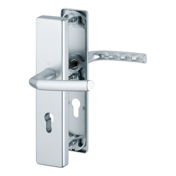 HOPPE-Aluminium-Schutz-Langschild-Türgriff-Garnitur für Außen-Wohnungsabschluss-Türen 72 mm