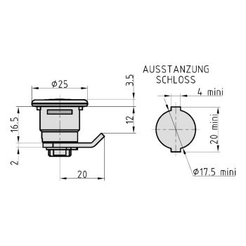 Briefkastenschloss EuroLocks für Renz HS328