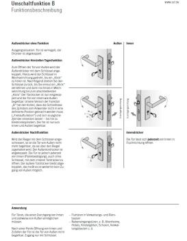 Preview: Rohrrahmenschloss Panik-B Umschaltfunktion Auswärts Serie RR02 Dorn 30/35/40/45 24mm U-Stulp 245mm Länge