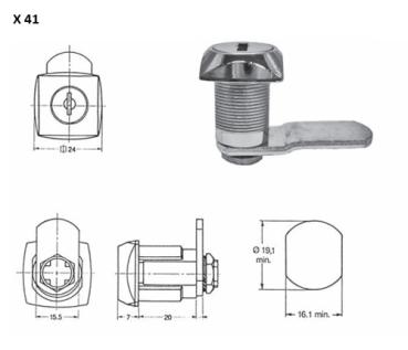 Hebelzylinder EUROLOCKS X41 mit Mutter_1