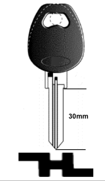 Ersatzschlüssel für AXA Fahrradschlösser Standard Serie 25740-47459 / 75000-79000
