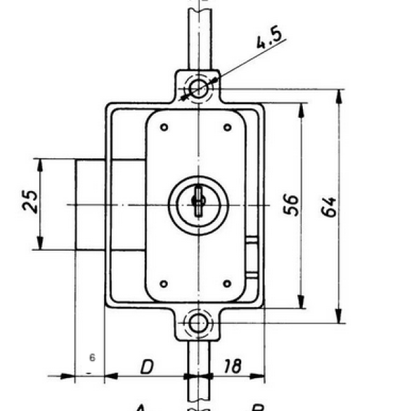 Hekna Drehstangenaufschraubschloss 3060 Ultra für Wechselkern