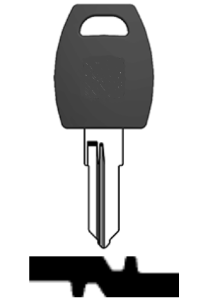 Ersatzschlüssel u.a.passend für CyberLock CL / Meroni / WestTec / Wangtong