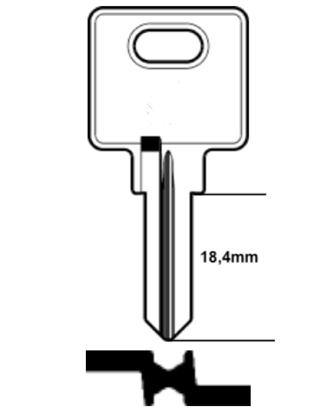 Ersatzschlüssel für OJMAR Schloesser Serien S/A u.U 001-698 sowie A 0011-1698