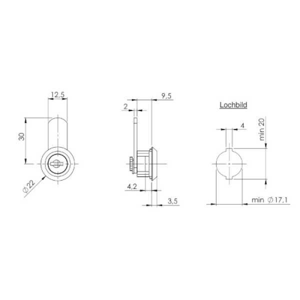 Hebelschloss für universelle Verwendung S7000-Flex 2