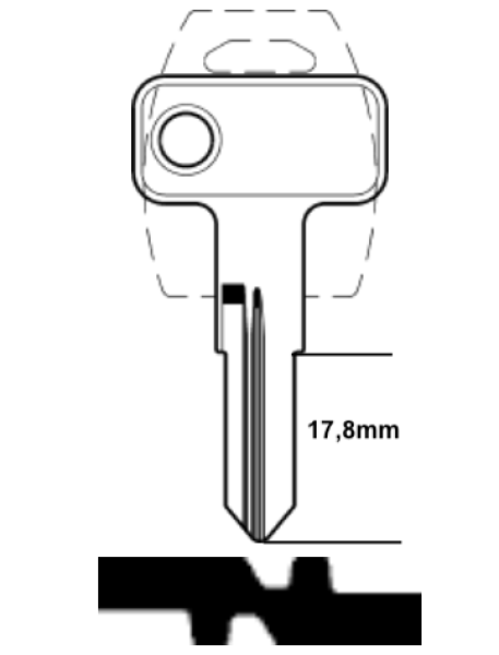 Ersatzschlüssel u.a.passend für Wangtong