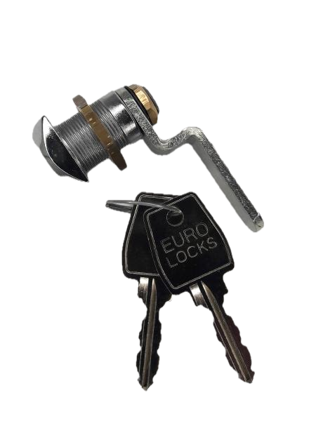 Hebelzylinder EUROLOCKS X42 mit Mutter, 2 Schlüssel