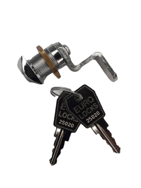 Hebelzylinder EUROLOOKS X76 mit Mutter, 2 Schlüssel, Serien 25000-27000